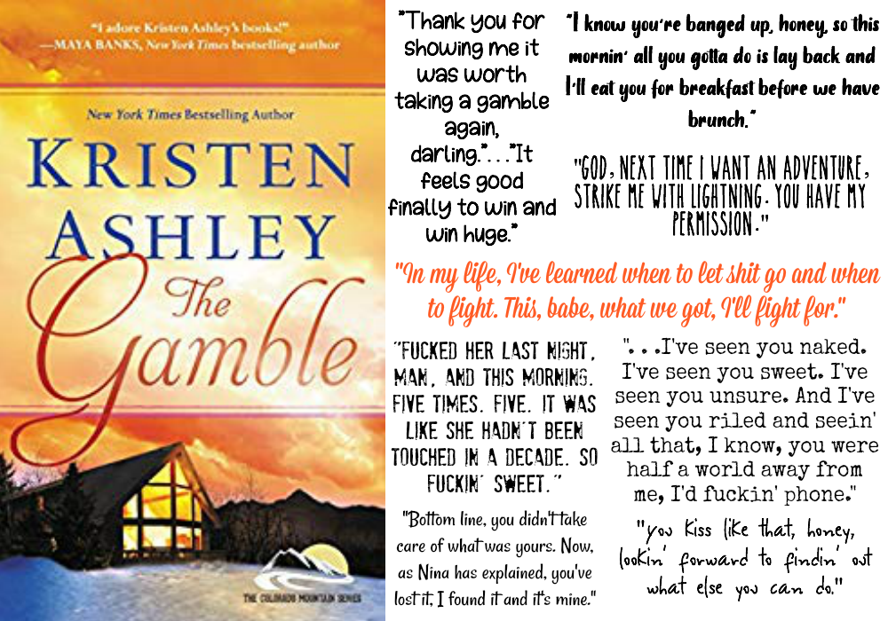The Gamble (Colorado Mountain Series, Book #1) by Kristen Ashley | Review on www.bxtchesbeblogging.com