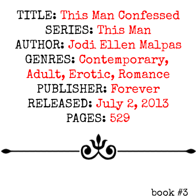 This Man Confessed (This Man Series, Book #3) by Jodi Ellen Malpas | Review on www.bxtchesbeblogging.com
