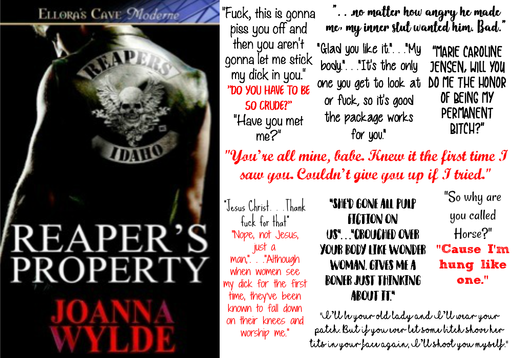 Reapers Property (Reapers MC Series, Book #1) by Joanna Wylde | Review on www.bxtchesbeblogging.com
