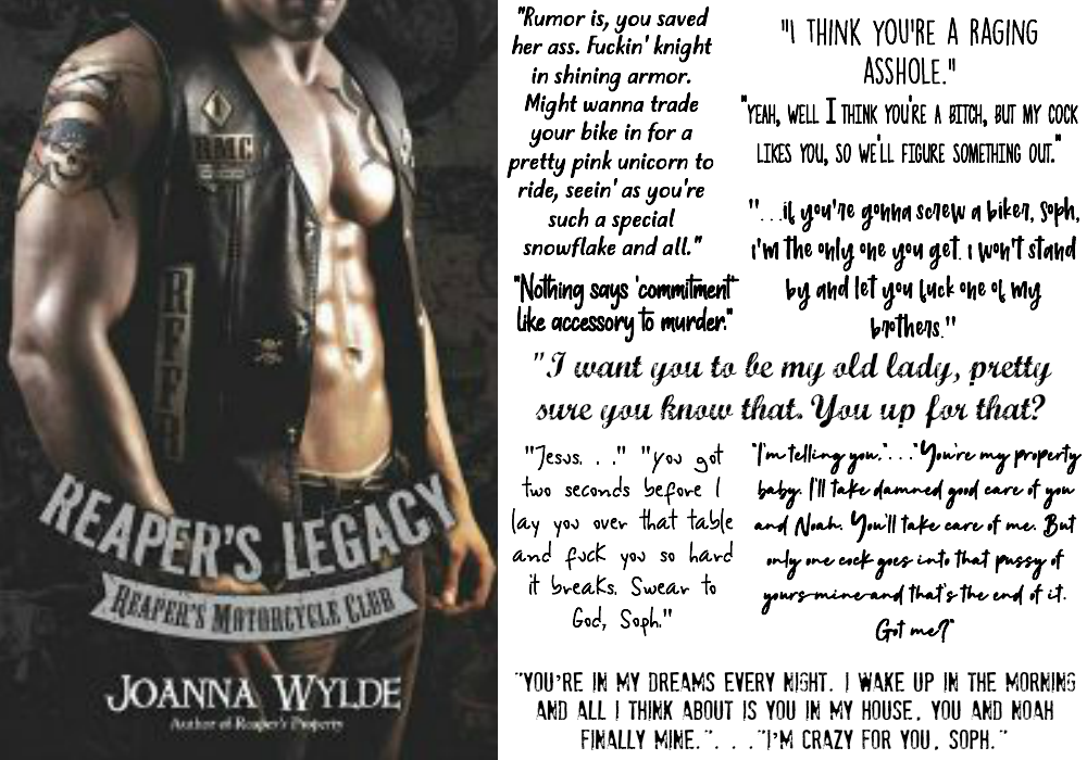 Reaper's Legacy (Reaper's MC Club Series, Book #2) by Joanna Wylde | Review on www.bxtchesbeblogging.com