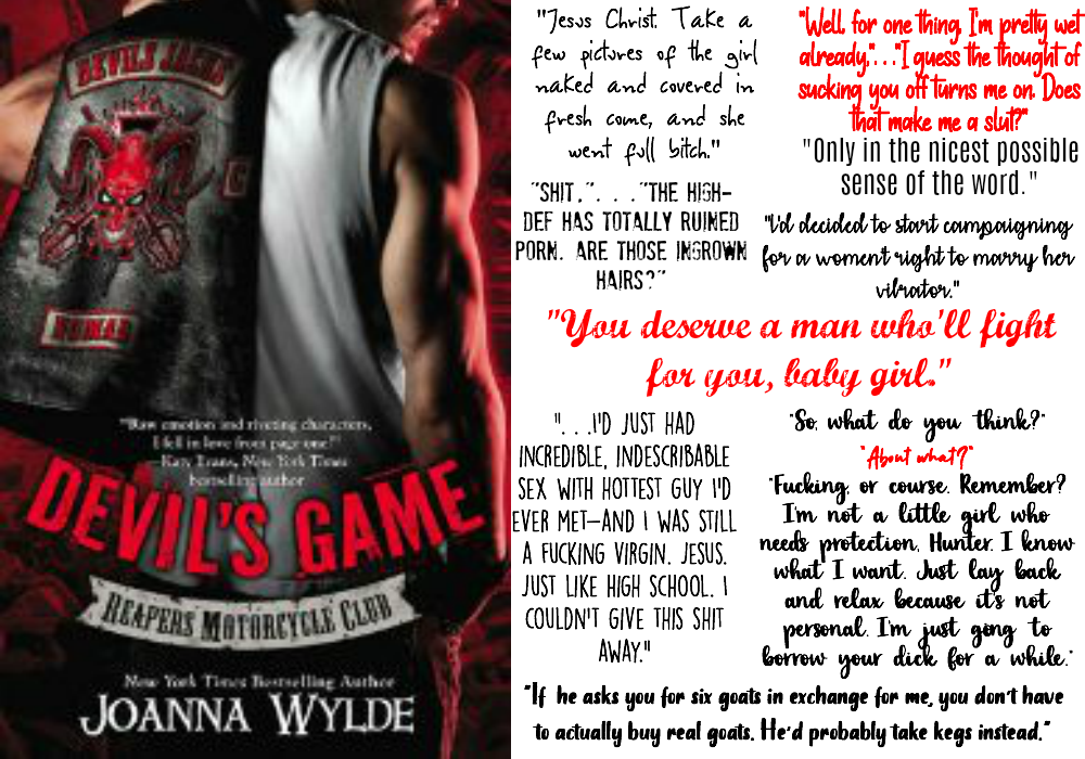 Devil's Game (Book #3 Reaper's Motorcycle Club Series) by Joanna Wylde | Review on www.bxtchesbeblogging.com