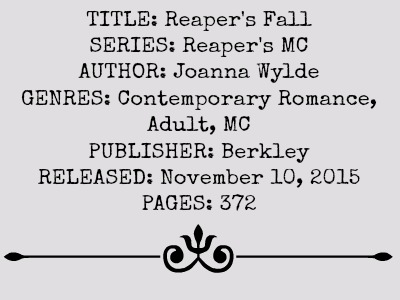 Reaper's Fall (Reaper's MC Series, Book #5) by Joanna Wylde | Review on www.bxtchesbeblogging.com