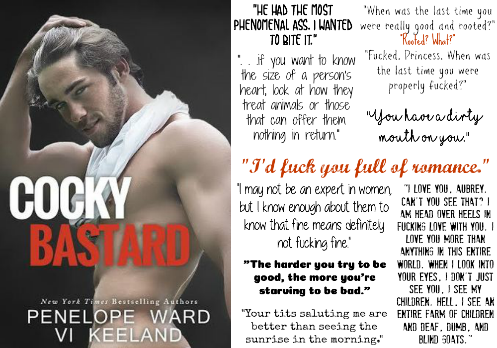Cocky Bastard by Penelope Ward and Vi Keeland | Review on www.bxtchesbeblogging.com