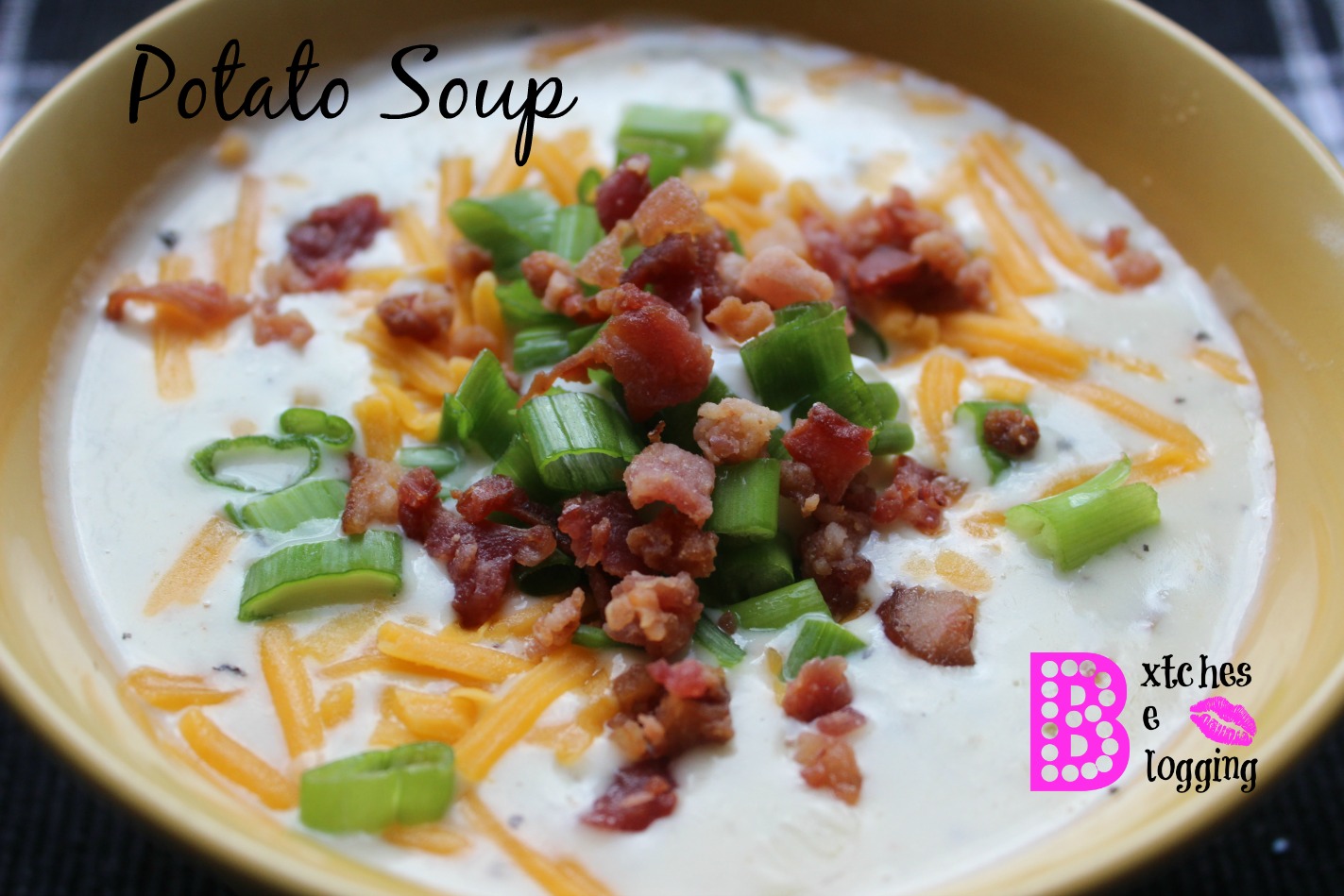 Potato Soup | Recipe on www.bxtchesbeblogging.com