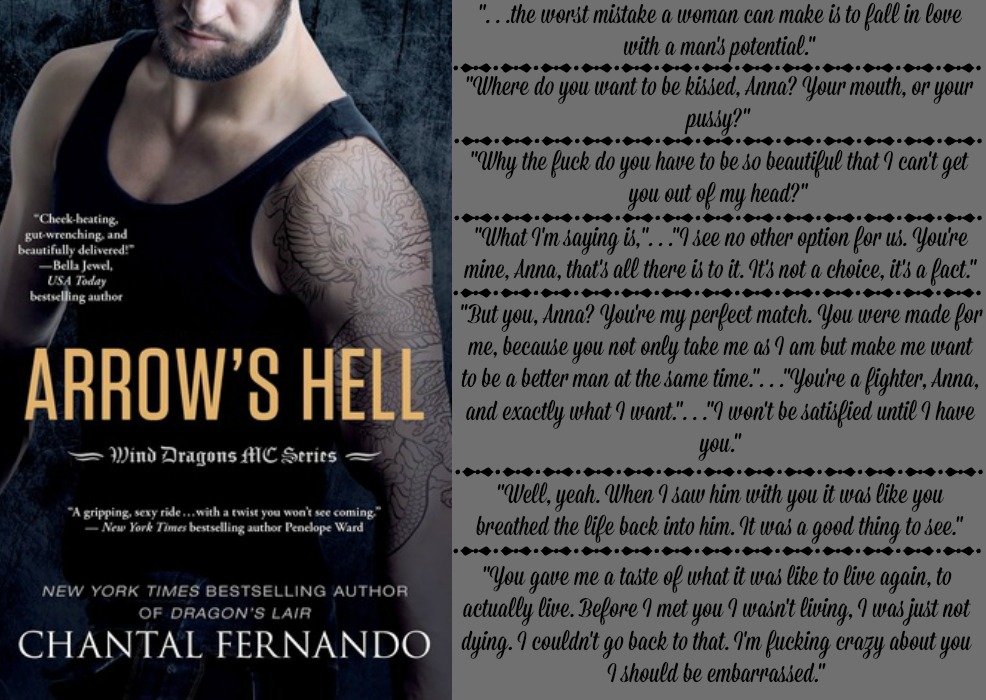 Arrow's Hell (Wind Dragons MC Series, Book #2) by Chantal Fernando | Review on www.bxtchesbeblogging.com