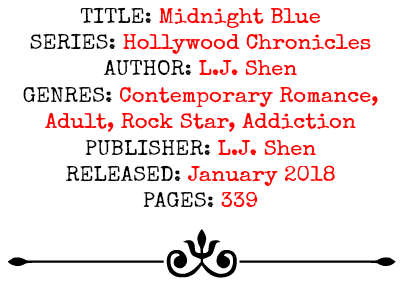 Midnight Blue (Hollywood Chronicles Series, Book #1) by L.J. Shen | Review on www.bxtchesbeblogging.com