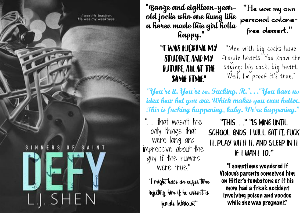 Defy (Sinners of Saints Series, Book #2) by L.J. Shen | Review on www.bxtchesbeblogging.com