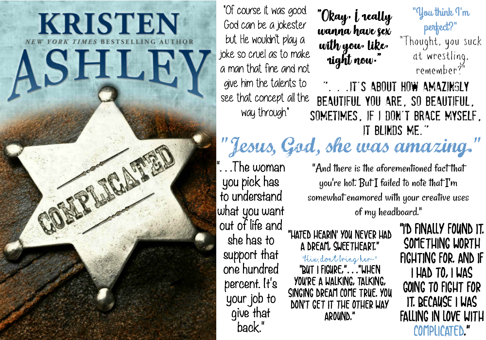 Complicated by Kristen Ashley | Review on www.bxtchesbeblogging.com