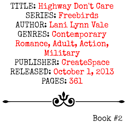 Highway Don't Care (Freebirds Series, Book #2) by Lani Lynn Vale | Review on www.bxtchesbeblogging.com