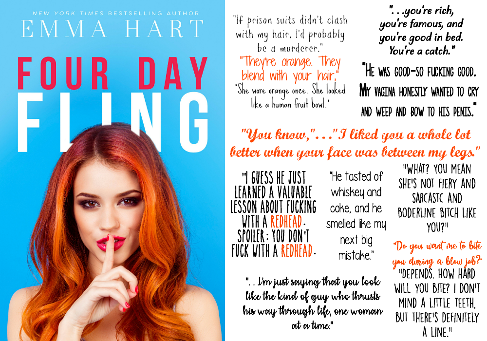 Four Day Fling by Emma Hart | Review on www.bxtchesbeblogging.com