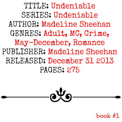 Undeniable (Undeniable Series, Book #1) by Madeline Sheehan | Review on wwww.bxtchesbeblogging.com