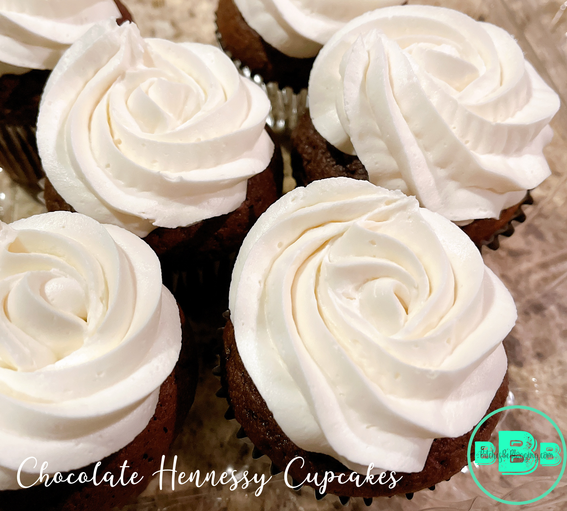 Chocolate Hennessy Cupcakes | Recipe on www.bxtchesbeblogging.com